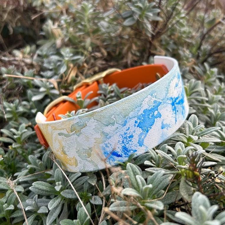 Water colour hound collar - Apparel By Unleashed